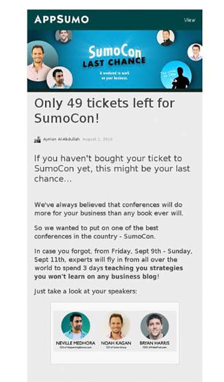 appsumo event