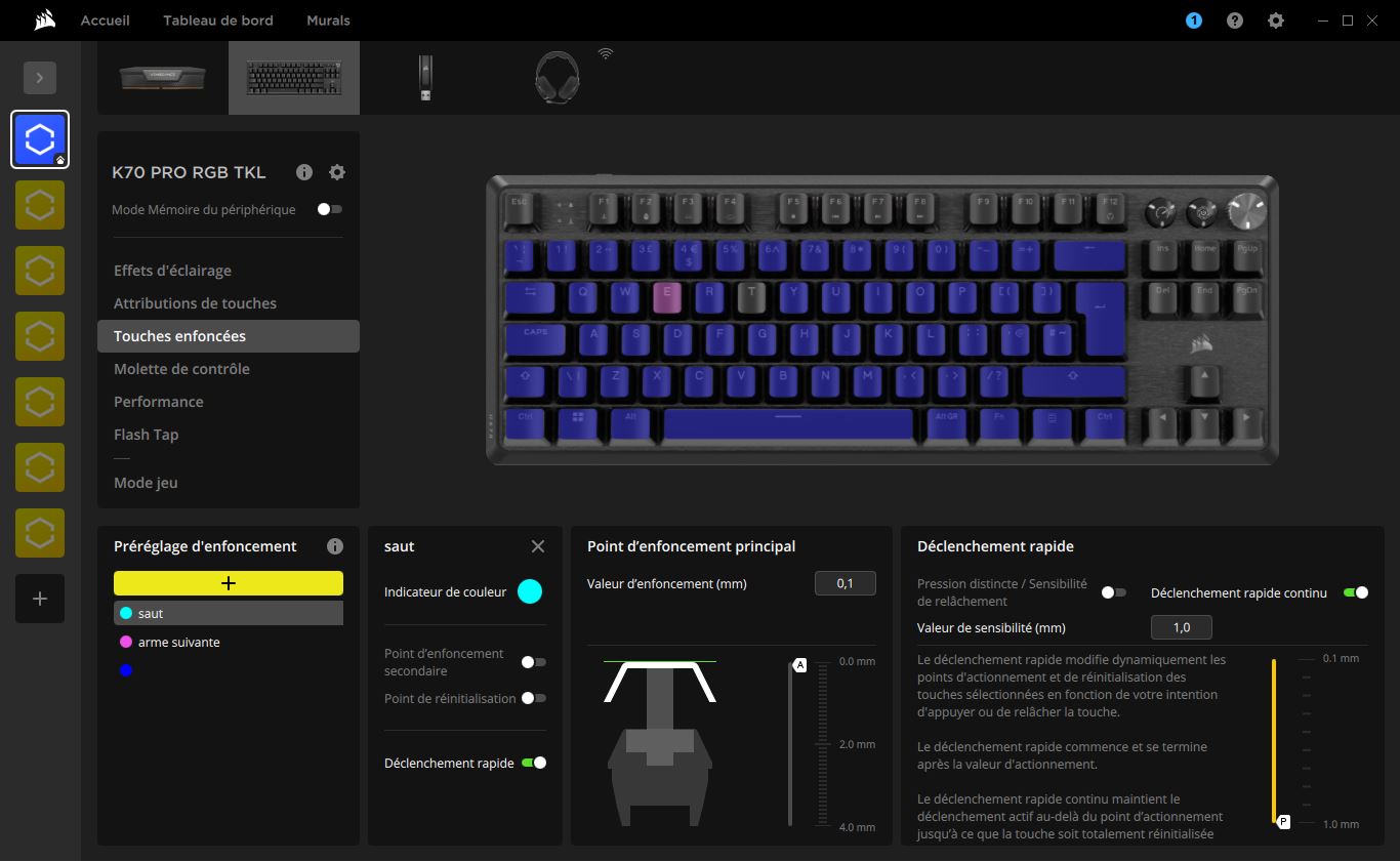 Corsair k70 pro tkl logiciel 01 8 Corsair k70 pro tkl logiciel 01 8
