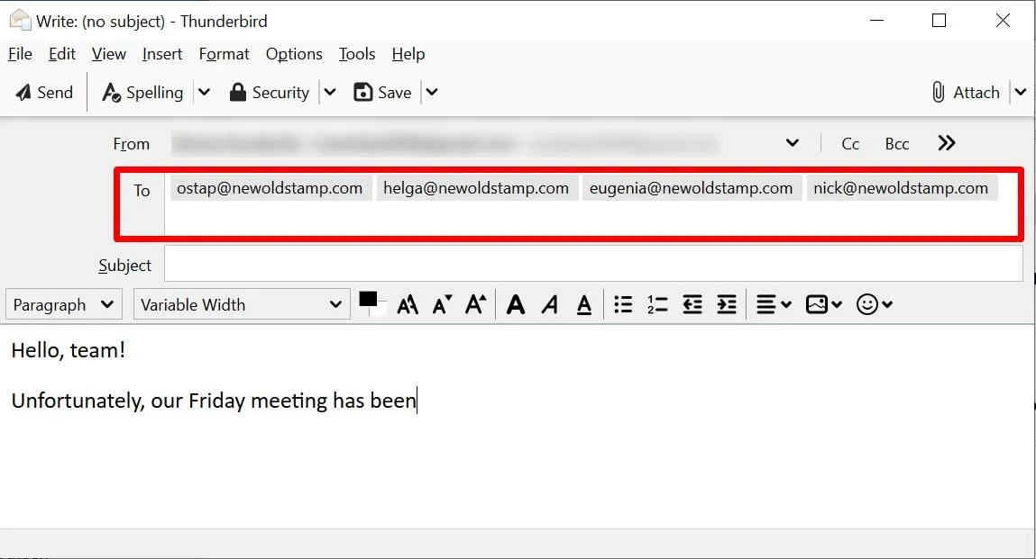 multiple people meeting cancellation