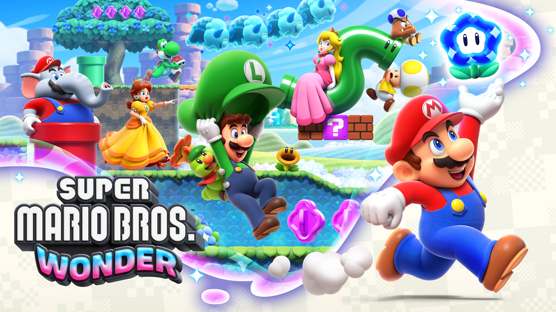 Super mario bros wonder key art 2 Super mario bros wonder key art 2