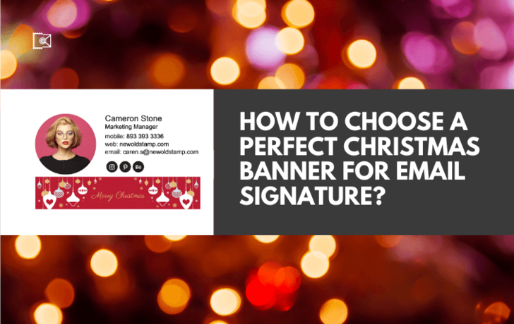 Christmas Email Signature Banner Examples  - NEWOLDSTAMP
