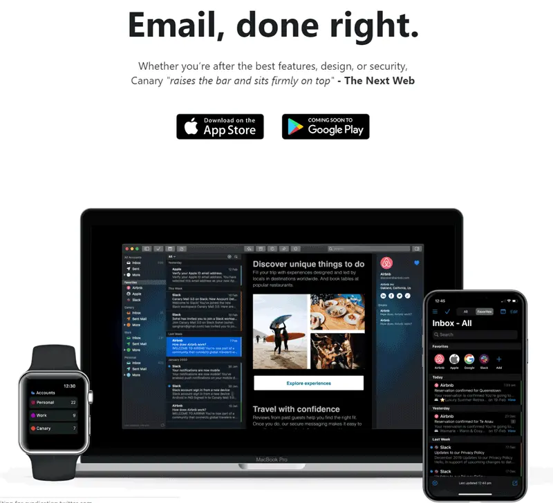 canary mail