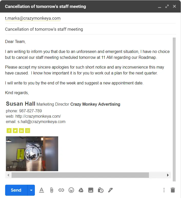 cancellation email example 