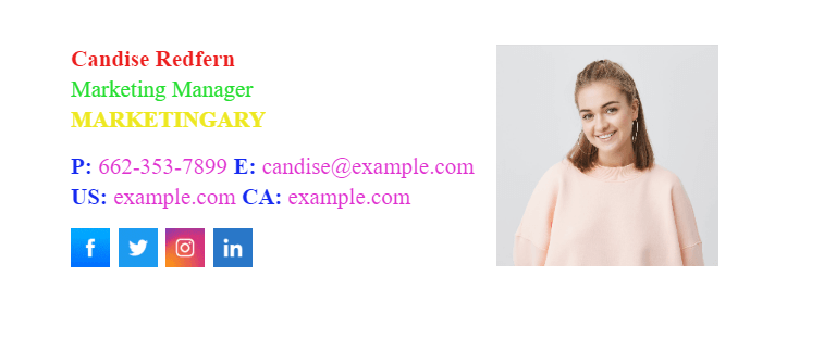 Colorful Example Signature