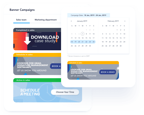 Campañas de banners de firmas de correo