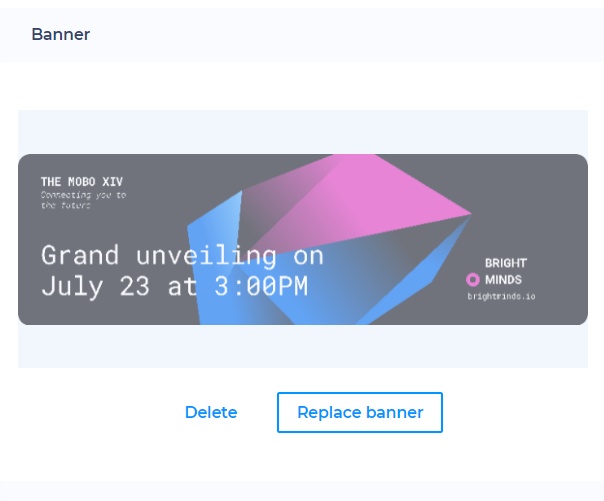 Change Banner Option 