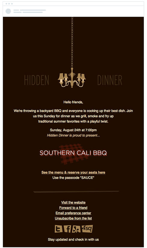 event email invitations
