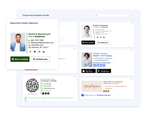Fully customizable templates