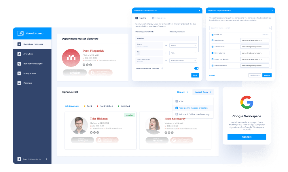 Google Workspace Email Signature Management