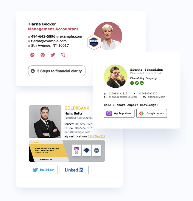 HTML email signature