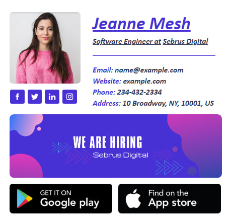 Example Of Overusing Bold Italics And Colors In Signature