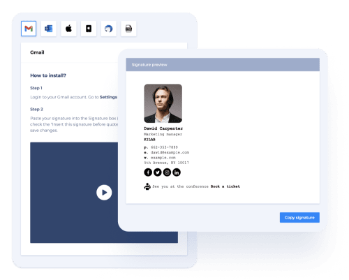 Install your email signature to Gmail email client with ease