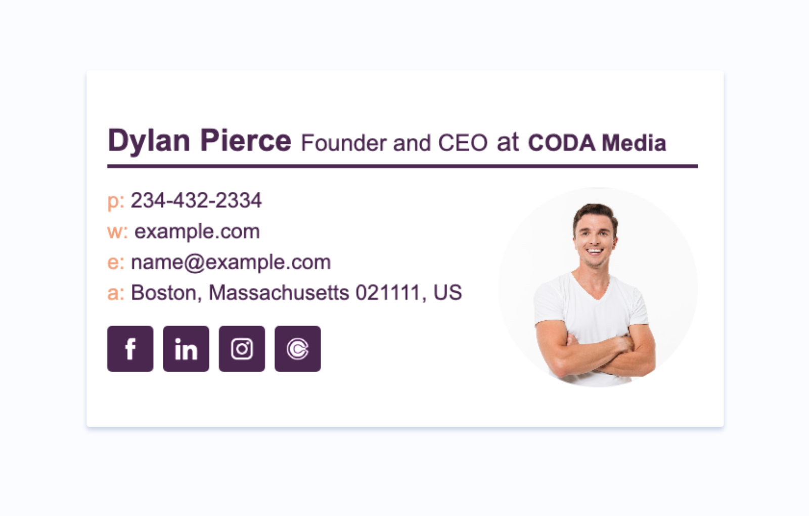 Add social icons to your email footer